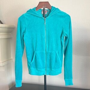 Juicy  Couture  Zip-Up Hoodie in Teal
